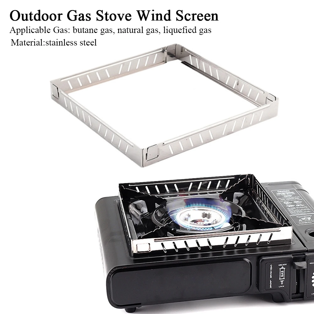 Camping Cooking Windscreen - Fogão a gás ao ar livre