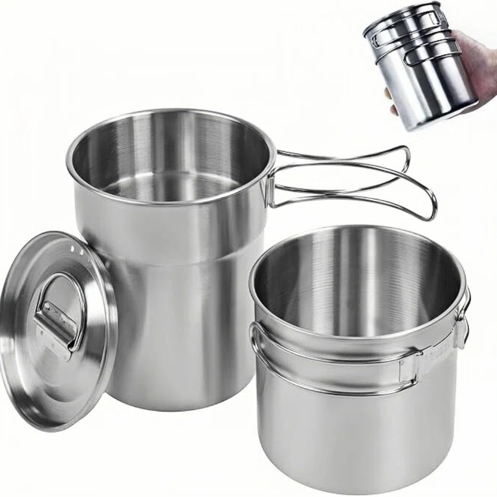 Camping Cooking Cup - Canecas Dobráveis para Camping, Panela de