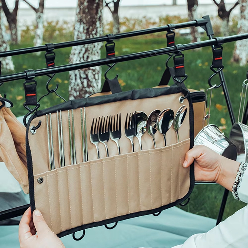 Camping Cooking Utensil Bag - Bolsa portátil para armazenamento de utensílios