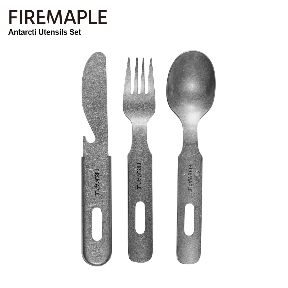 Camping Cooking All In One - 304 aço inoxidável Camping talheres, 3in