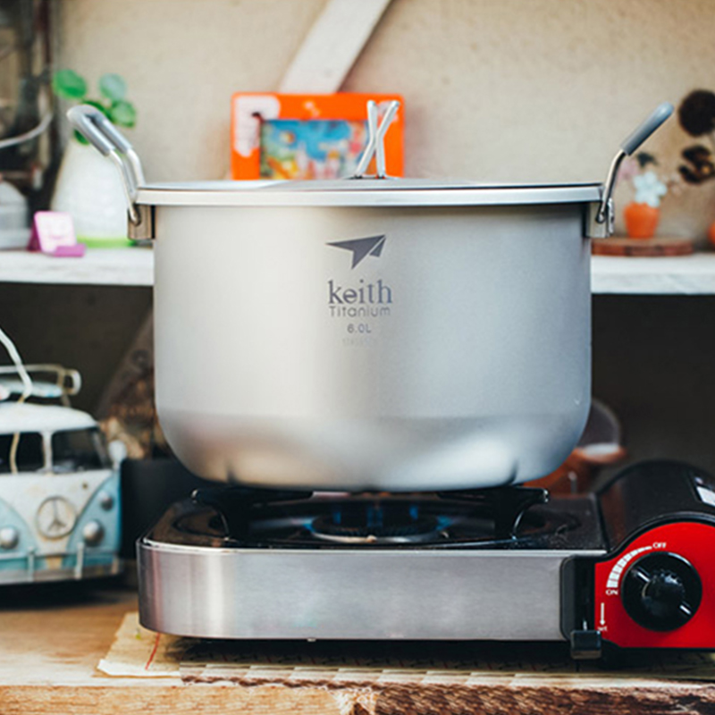 Camping Cooking Unit - Conjunto de cozinha Keith-Camping, panela de