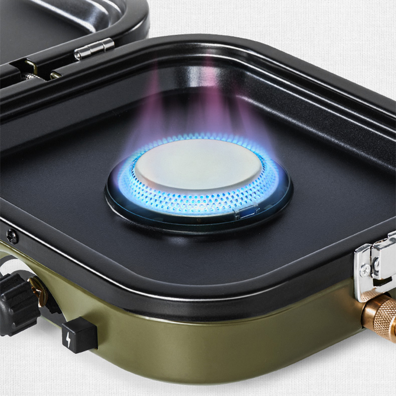 Camping Double Cooking Stove - Fogão a Gás Dobrável de 2