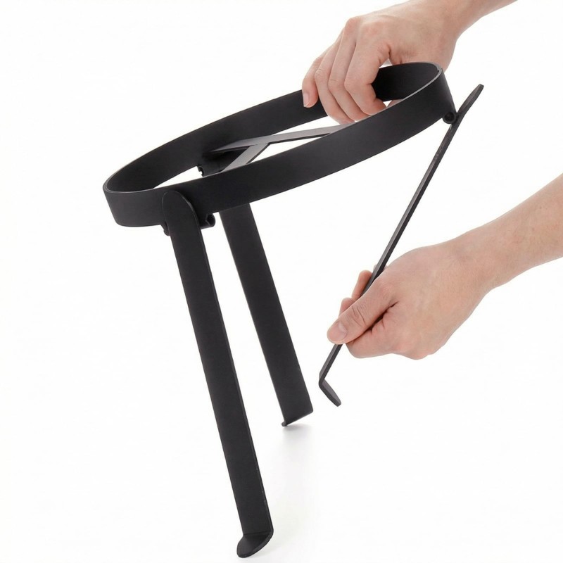 Camping Cooking Dutch Oven - Suporte Tripé Dobrável L71A para Camping