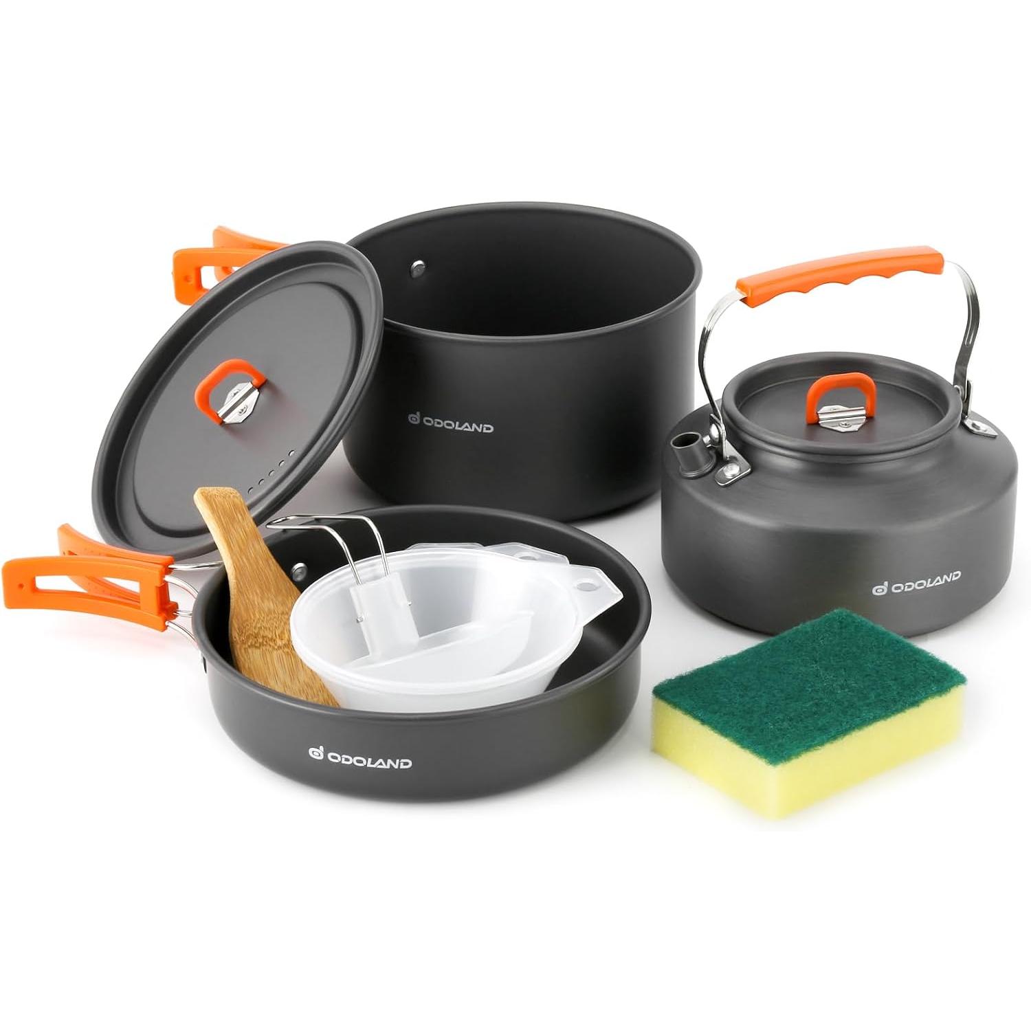 Camping Cooking Set Large - Odoland Conjunto de Utensílios de Cozinha