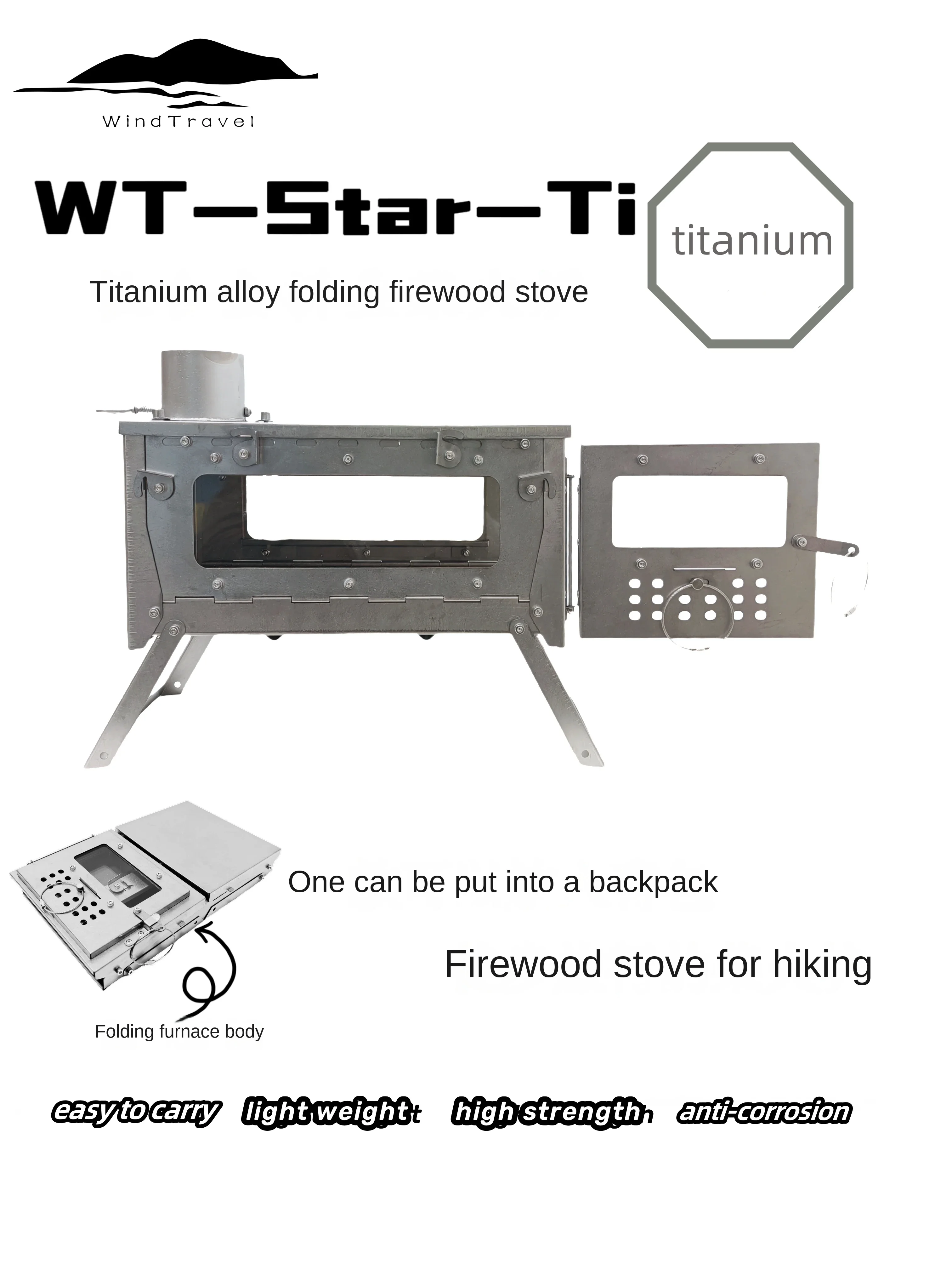 Camping Cooking Light - WT Star Ti Liga de Titânio