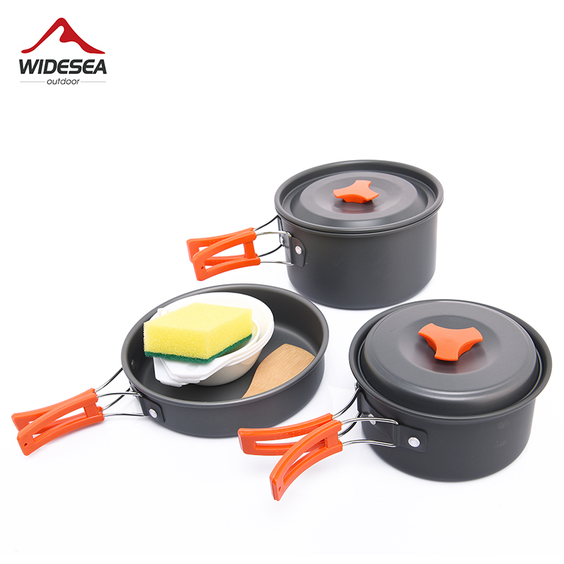 Camping Cooking All In One - Widesea conjunto de panelas para acampamento