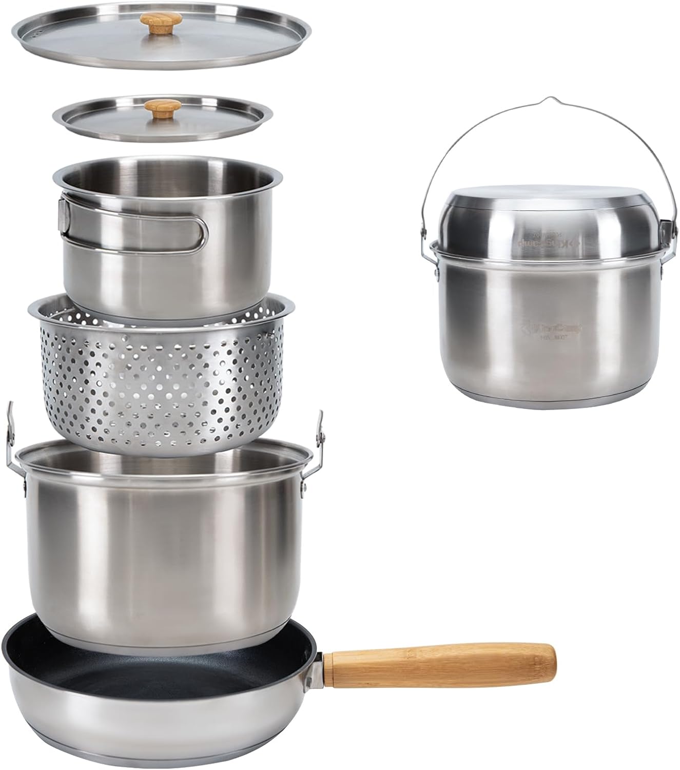 Camping Cooking Set With Bag - Conjunto de Utensílios de Cozinha para