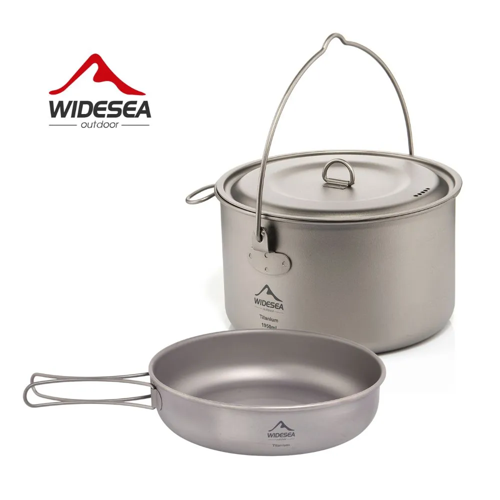 Camping Cooking Set Large - Coleção AliExpress Widesea-Conjunto De Panelas De