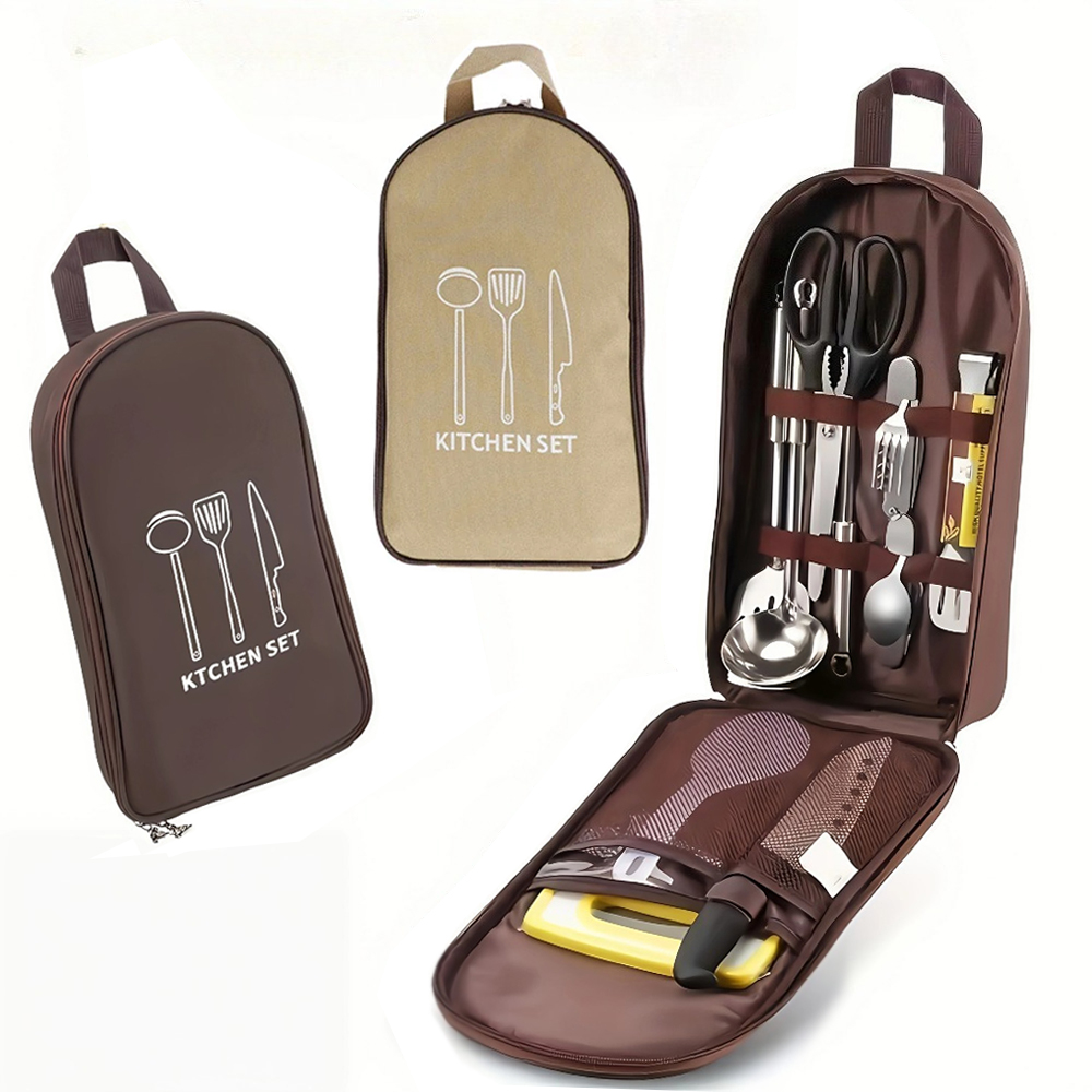 Bolsa portátil para cozinhar a - Camping Cooking Utensil Bag avaliação e preço