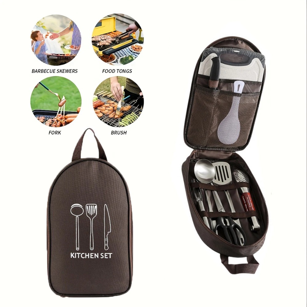 Bolsa portátil para cozinhar a - Camping Cooking Utensil Bag avaliação e preço