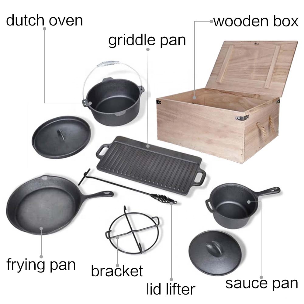 Pré-temperado churrasco resist - Camping Cooking Dutch Oven avaliação e preço