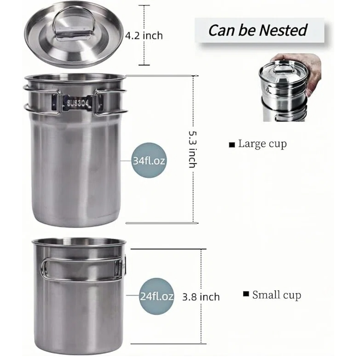 Canecas Dobráveis para Camping - Camping Cooking Cup avaliação e preço