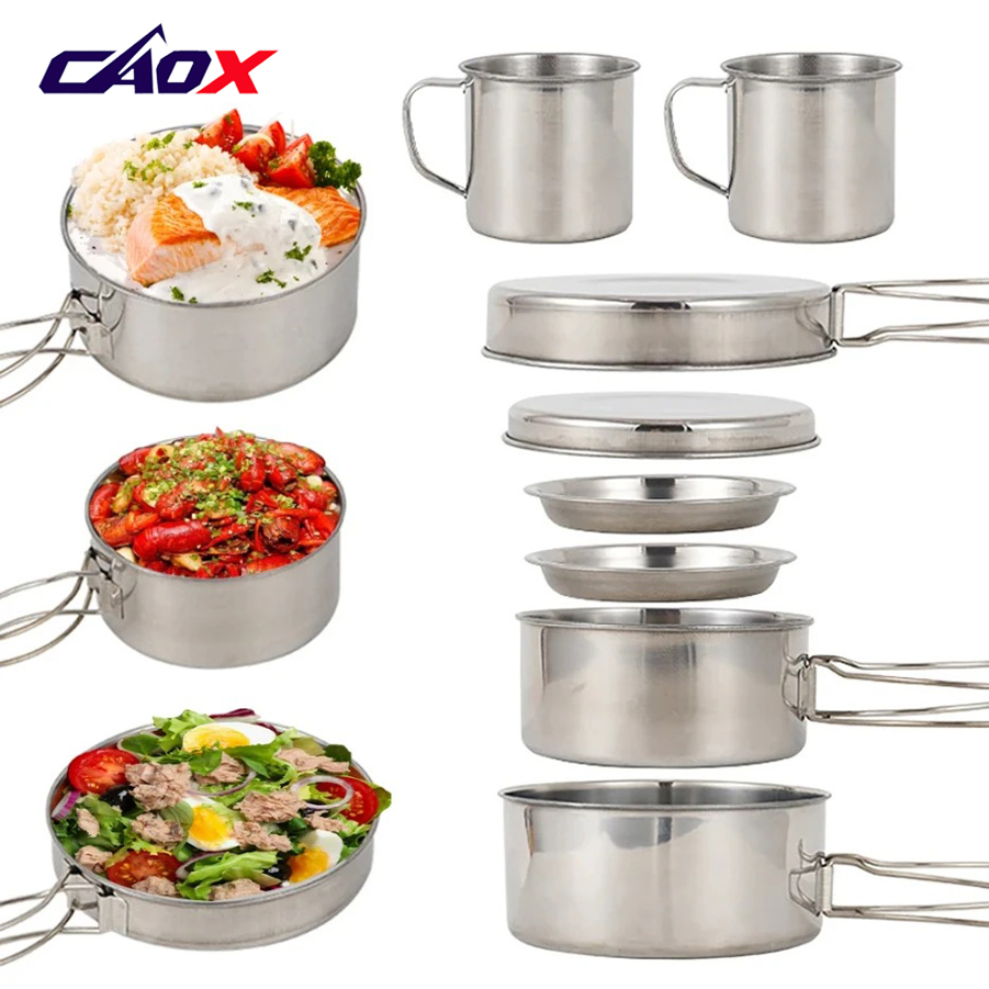 Conjunto de Utensílios de Camp - Camping Cooking Set Large avaliação e preço
