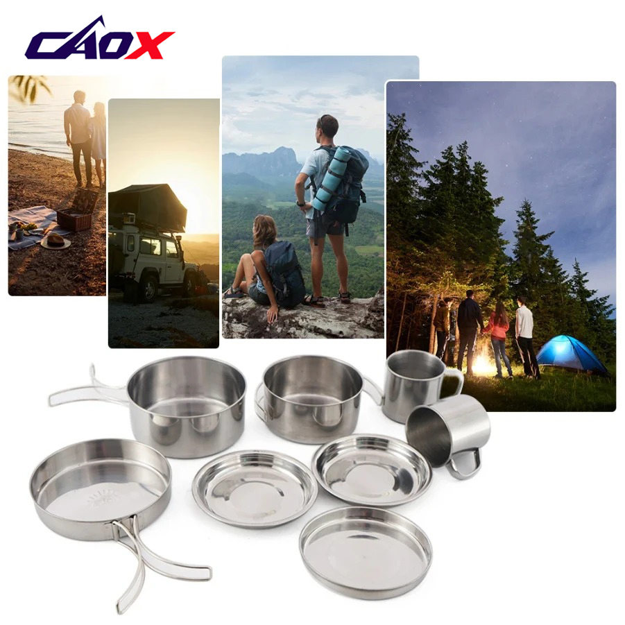 Conjunto de Utensílios de Camp - Camping Cooking Set Large avaliação e preço