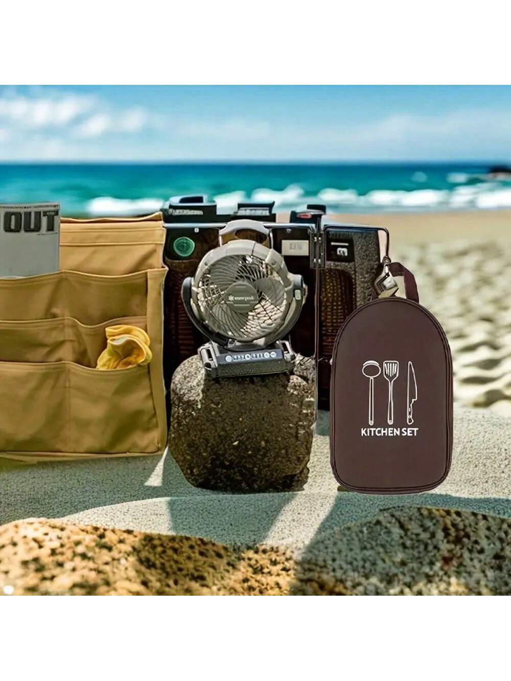 Saco de armazenamento de panel - Camping Cooking Utensil Bag avaliação e preço