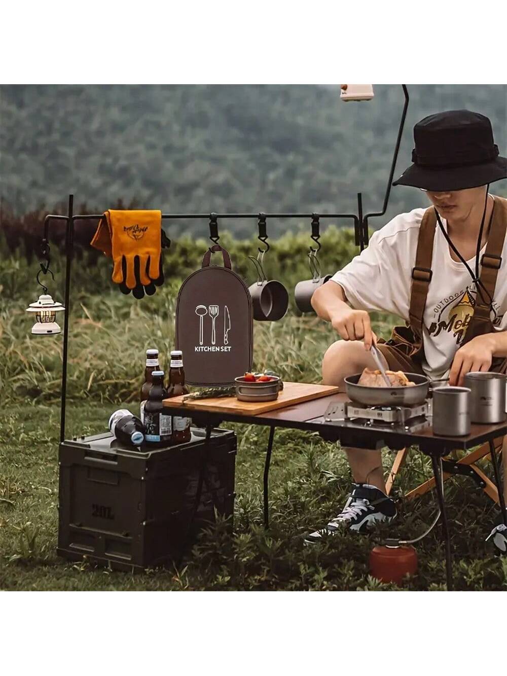 Saco de armazenamento de panel - Camping Cooking Utensil Bag avaliação e preço