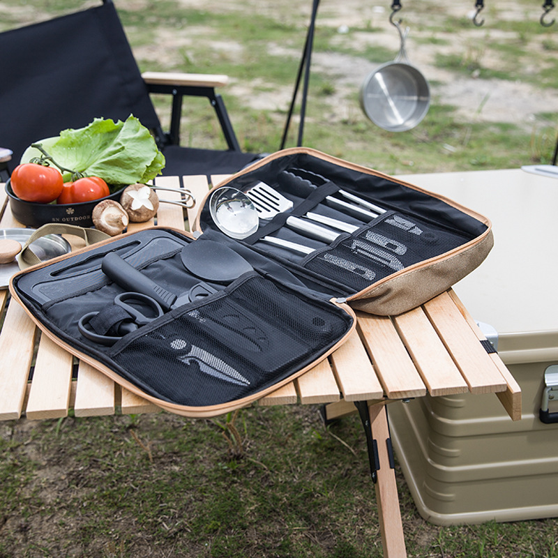 Conjunto de Utensílios de Cozi - Camping Cooking Utensil Bag avaliação e preço