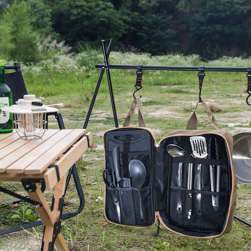 Conjunto de Utensílios de Cozi - Camping Cooking Utensil Bag avaliação e preço