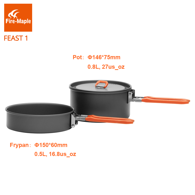 Fogo bordo festa 1 acampamento - Camping Cooking Set Large avaliação e preço