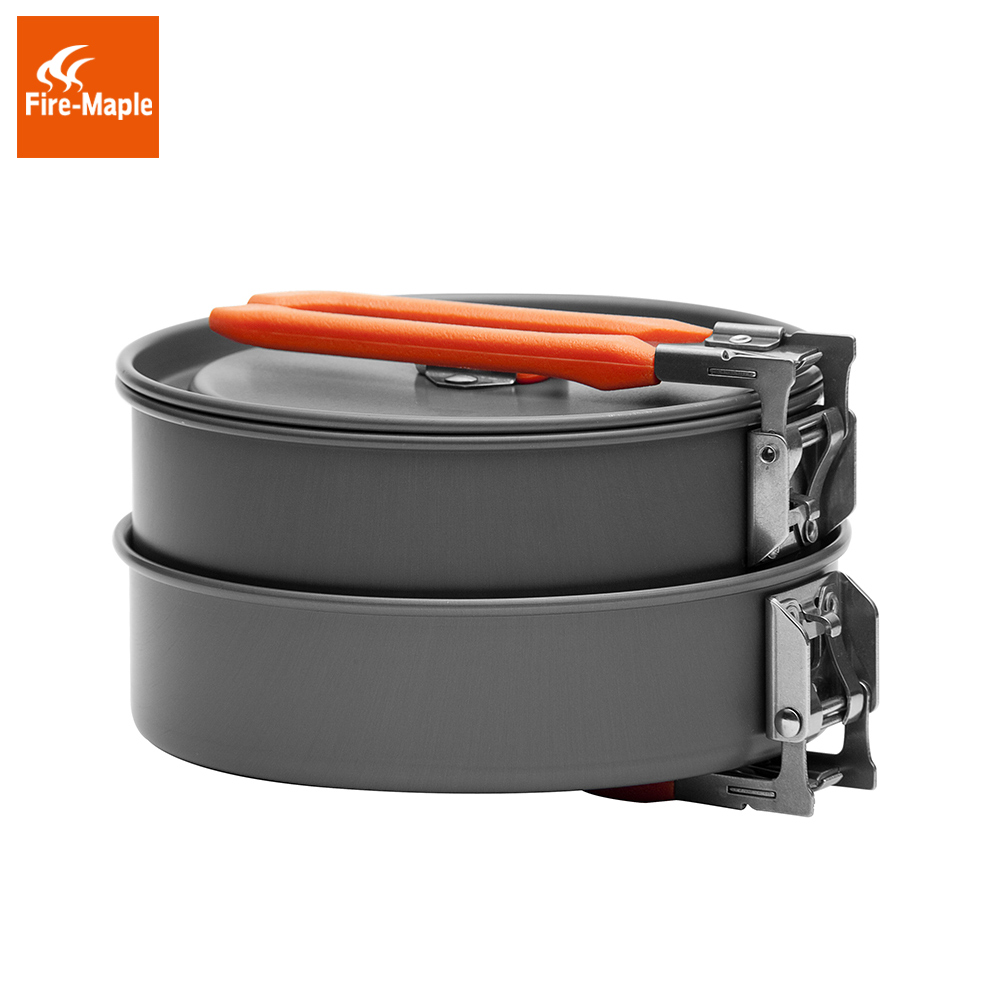 Fogo bordo festa 1 acampamento - Camping Cooking Set Large avaliação e preço