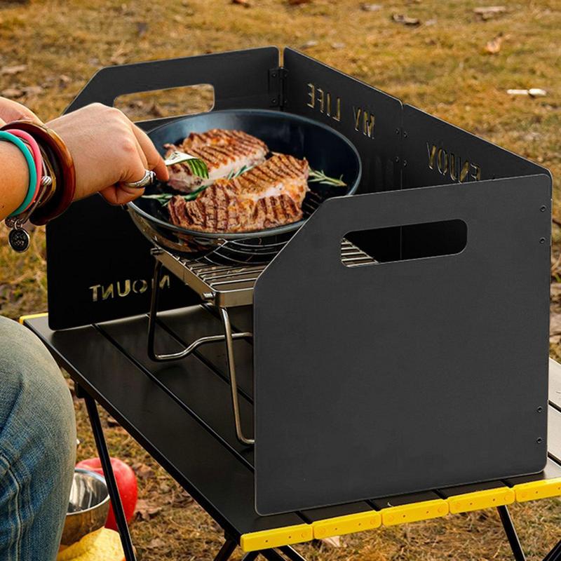 Fogão a Gás de Quatro Dgas Ven - Camping Cooking Windscreen avaliação e preço