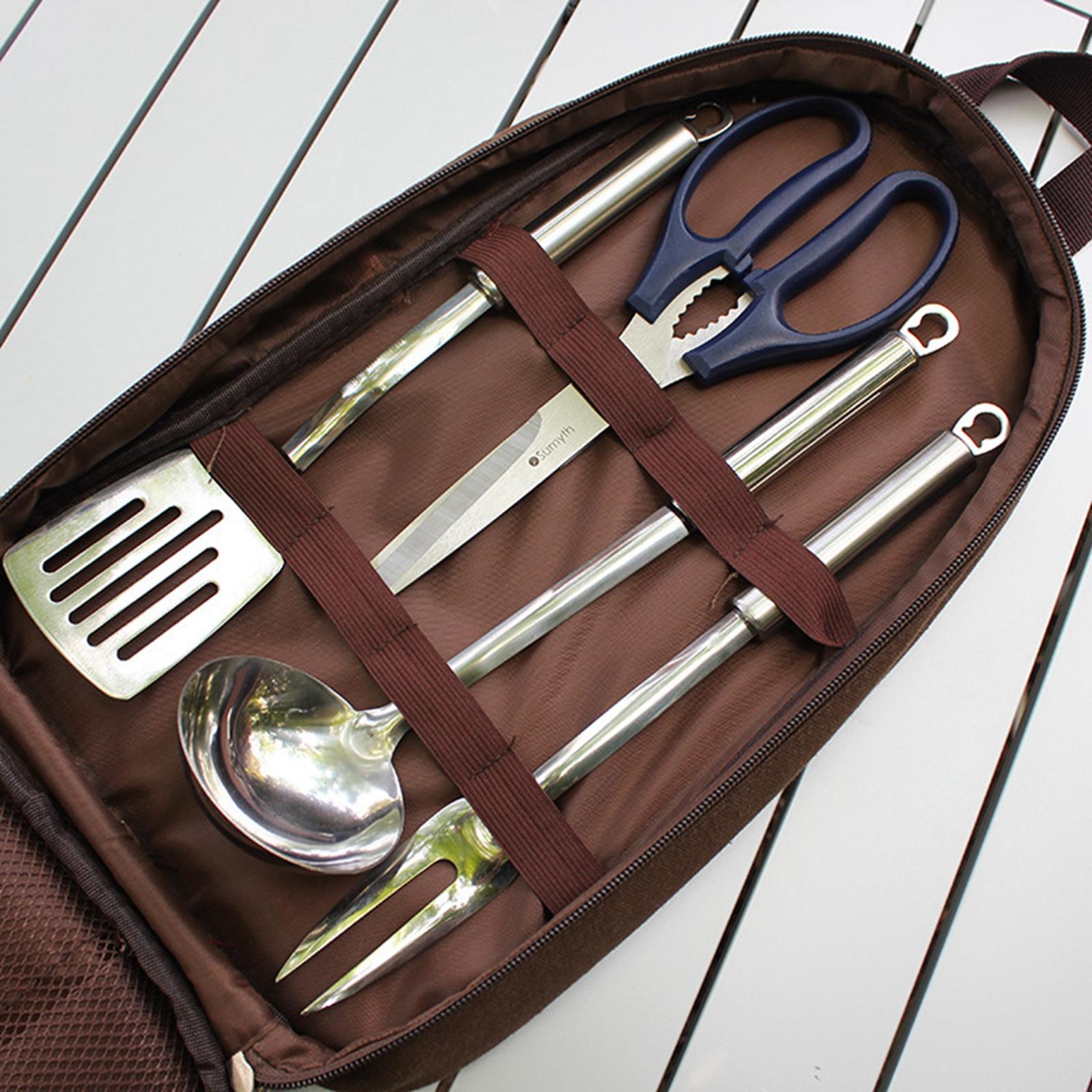 Conjunto de utensílio de cozin - Camping Cooking Utensil Bag avaliação e preço