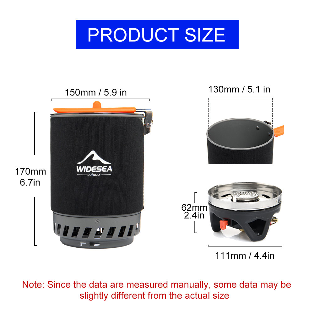 Widesea acampamento sistema de - Camping Cooking Cup avaliação e preço
