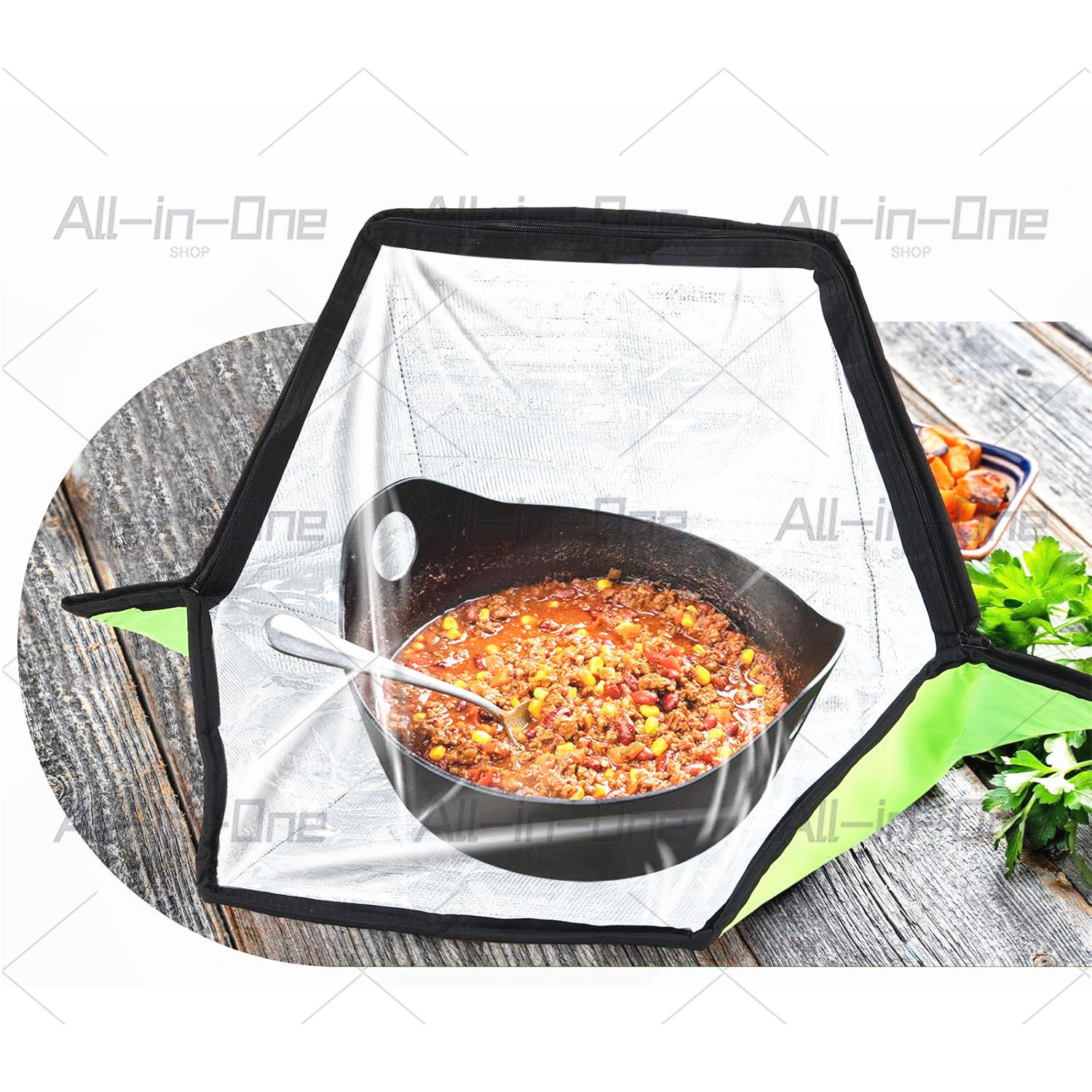 Forno Solar Portátil para Cozi - Camping Cooking Ovens avaliação e preço