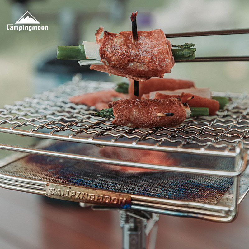 CAMPINGMOON Grelha Dobrável de - Camping Cooking Light avaliação e preço
