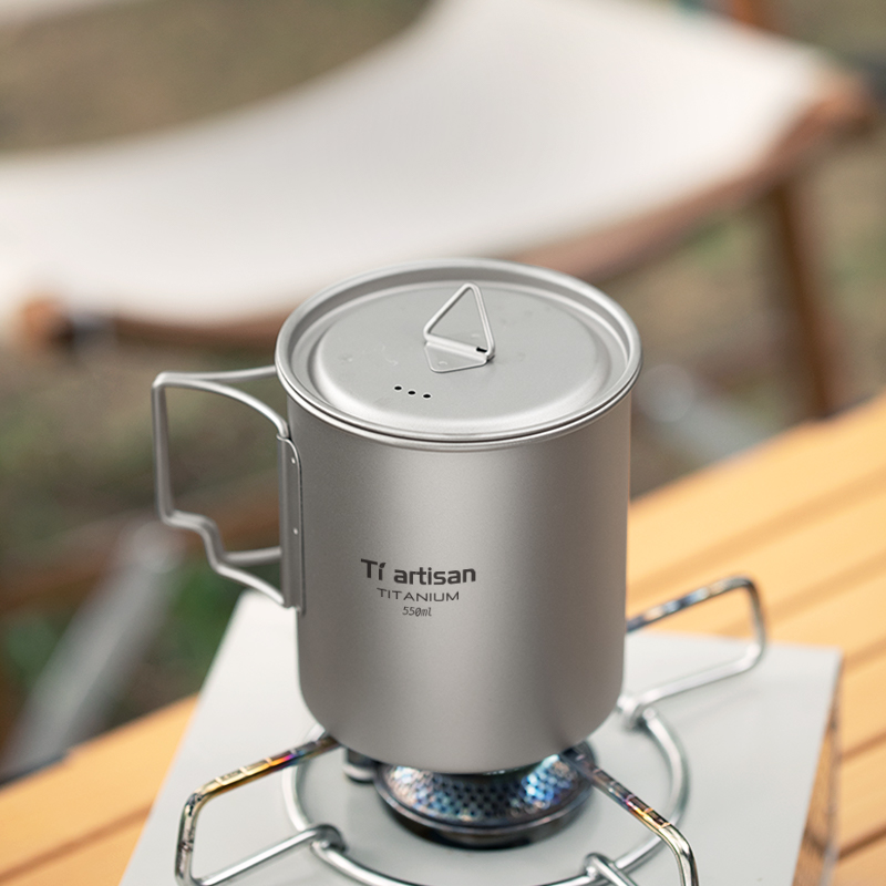 Tiartisan ao ar livre titânio  - Camping Cooking Cup avaliação e preço
