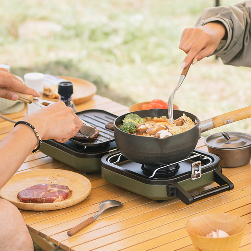 Fogão a Gás Dobrável de 2 Quei - Camping Double Cooking Stove avaliação e preço