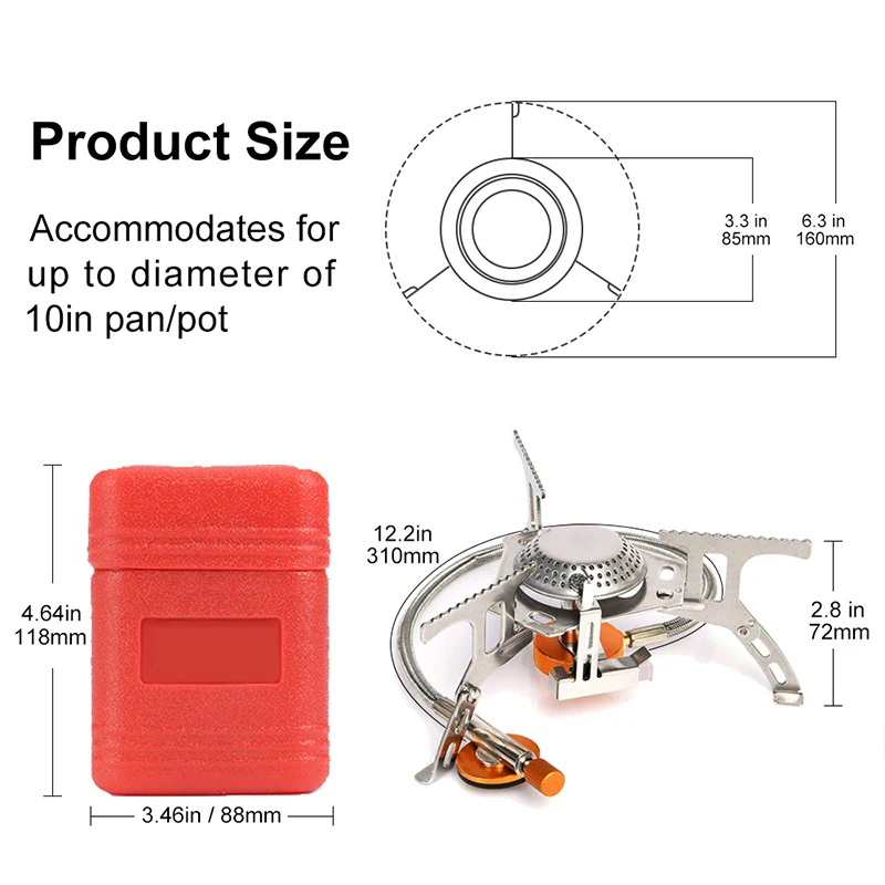 Fogão a gás de acampamento por - Camping Cooking Gas Stove avaliação e preço