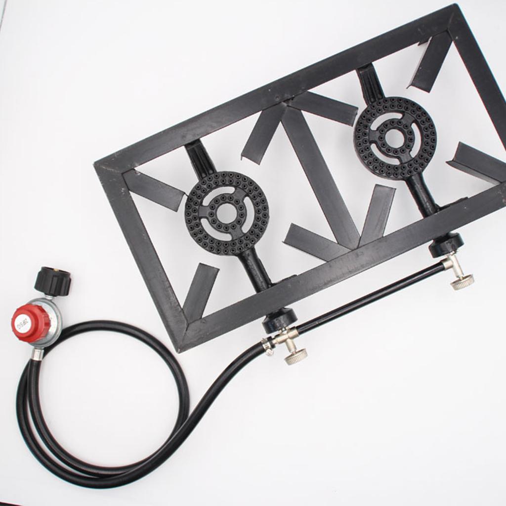 Fogão a Gás com Duas Chamas e  - Camping Double Cooking Stove avaliação e preço