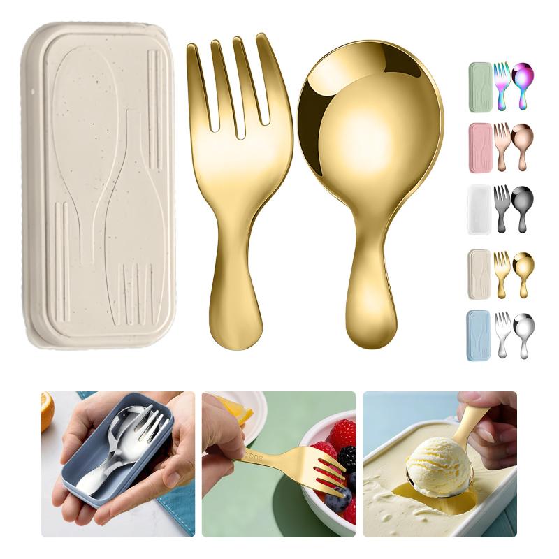 Conjunto de talheres de aço in - Camping Cooking Cutlery Set avaliação e preço