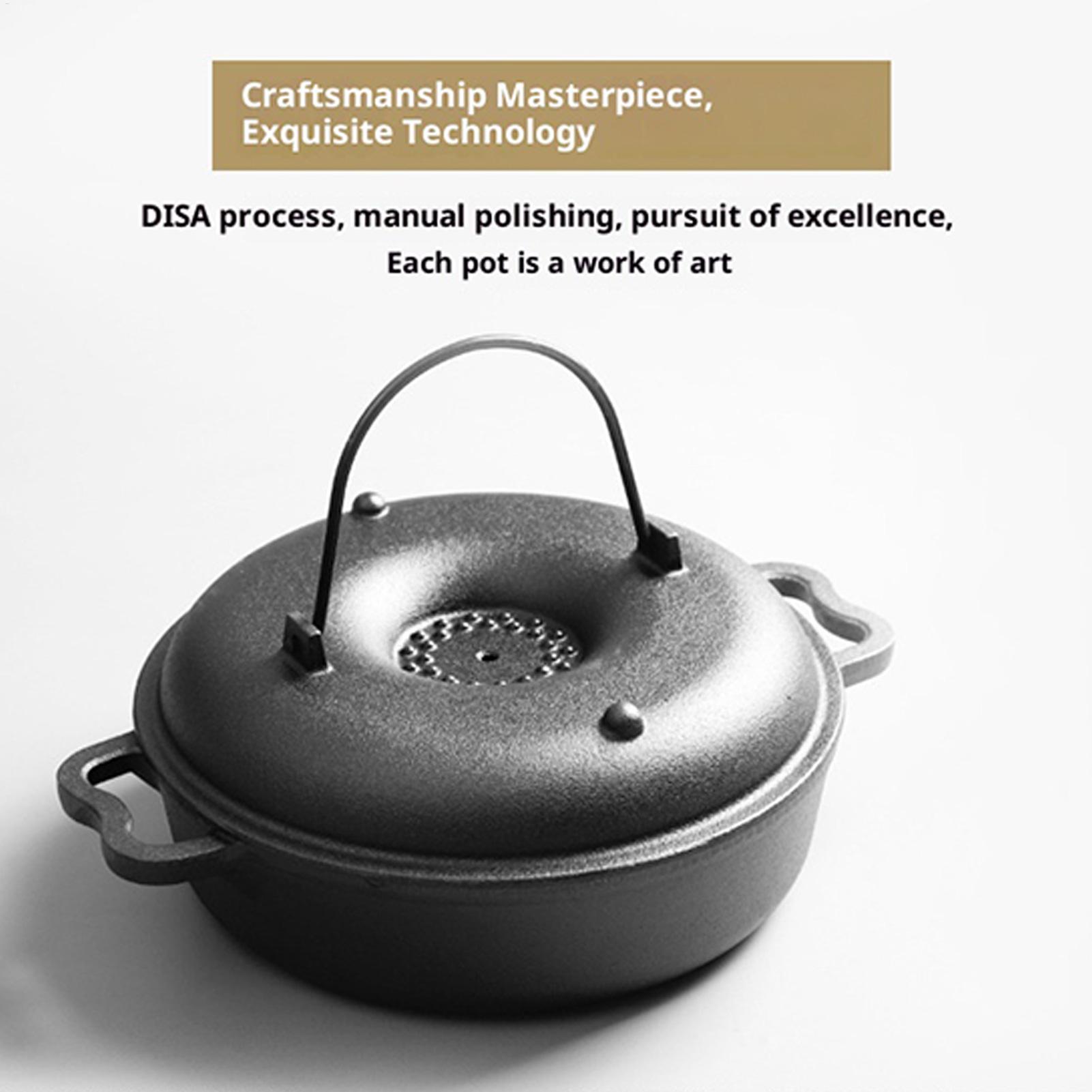 Pote de sopa de ferro fundido, - Camping Cooking Dutch Oven avaliação e preço