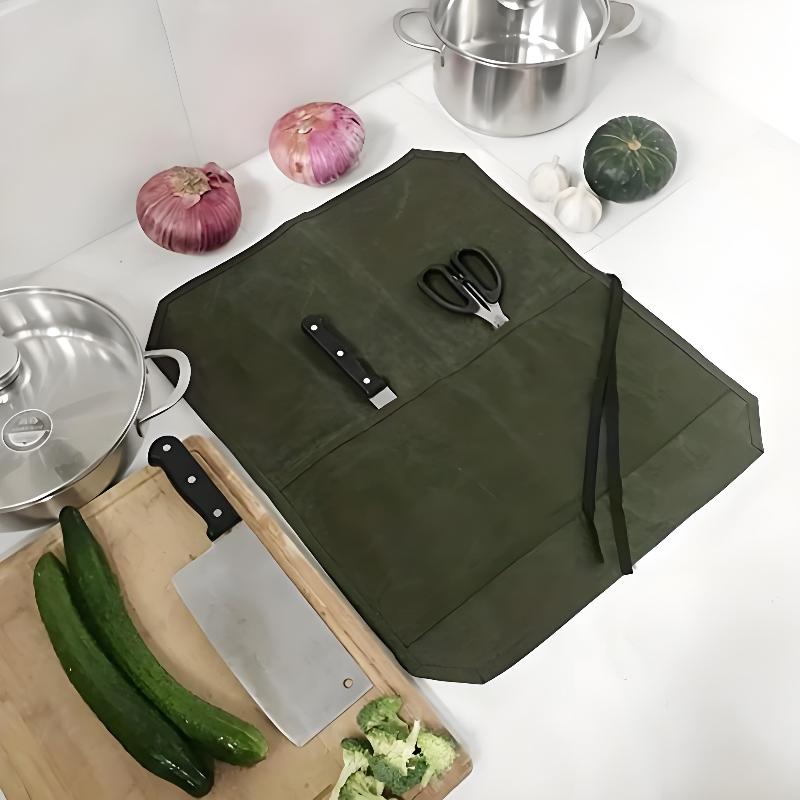 Bolsa de Facas de Chef em Lona - Camping Cooking Organizer avaliação e preço