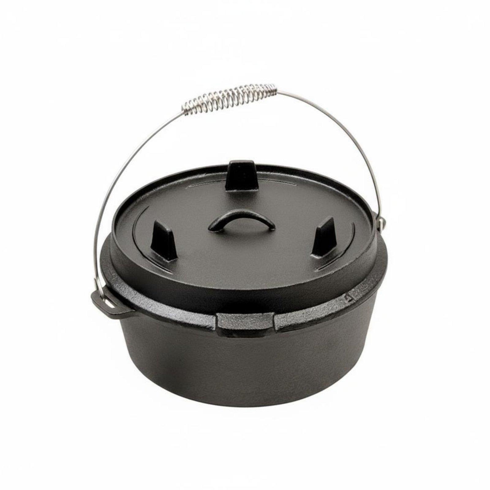 Panela de Ferro Fundido para C - Camping Cooking Dutch Oven avaliação e preço