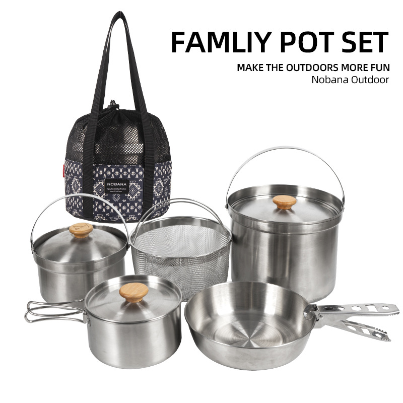 Nobana mais novo conjunto de p - Camping Cooking Utensil Bag avaliação e preço