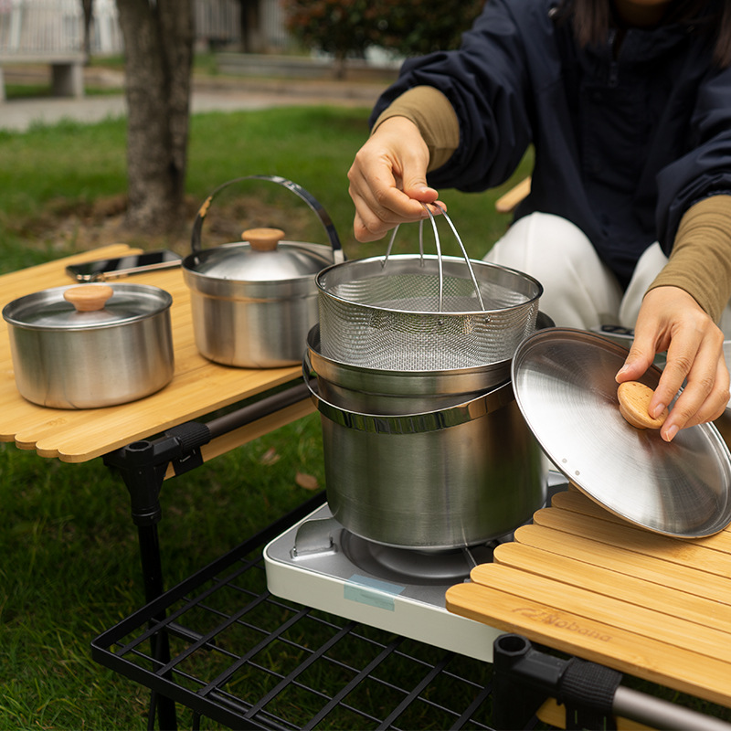 Nobana mais novo conjunto de p - Camping Cooking Utensil Bag avaliação e preço