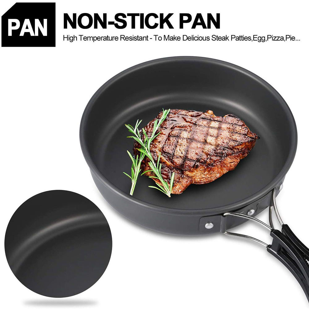 Conjunto de panelas antiaderen - Camping Cooking Set Large avaliação e preço