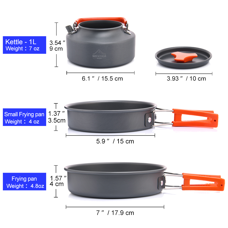 Widesea conjunto de panelas pa - Camping Cooking All In One avaliação e preço