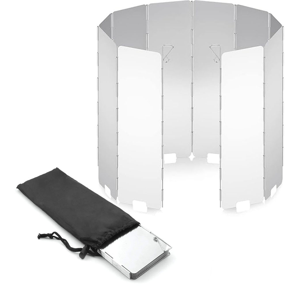 Para-vento Leve Dobrável para  - Camping Cooking Windscreen avaliação e preço