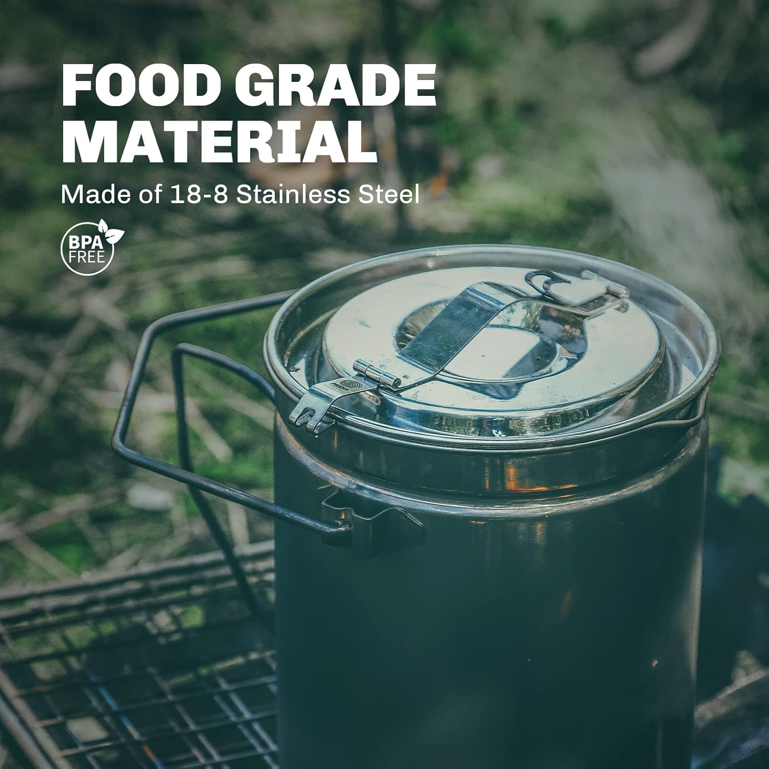 Panela a vapor de aço inoxidáv - Camping Cooking Unit avaliação e preço