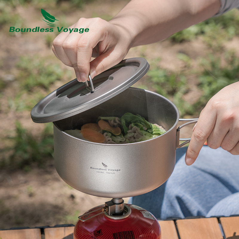 Pote de acampamento de titânio - Camping Cooking Organizer avaliação e preço