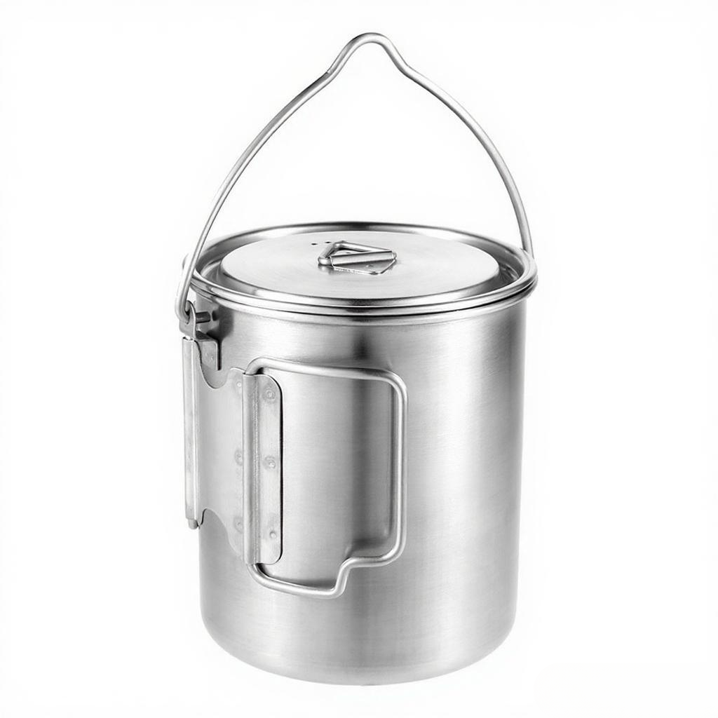 Caneca de Água Portátil de Aço - Camping Cooking Cup avaliação e preço