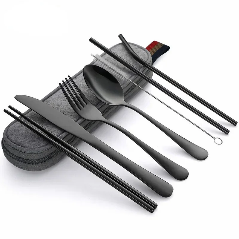 Reutilizável Travel Cutlery Se - Camping Cooking Cutlery Set avaliação e preço