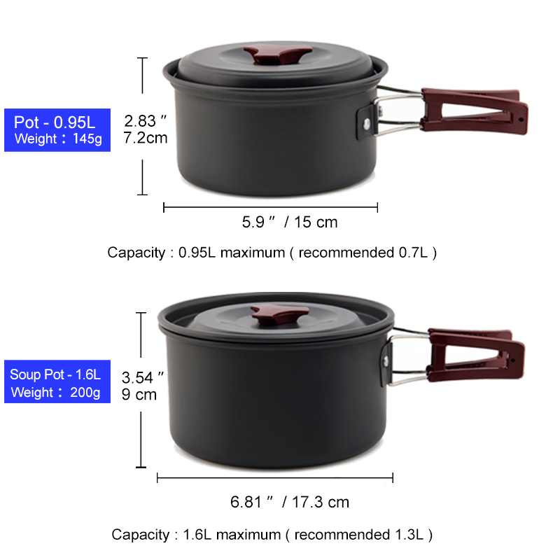 Widesea conjunto de panelas de - Camping Cooking All In One avaliação e preço