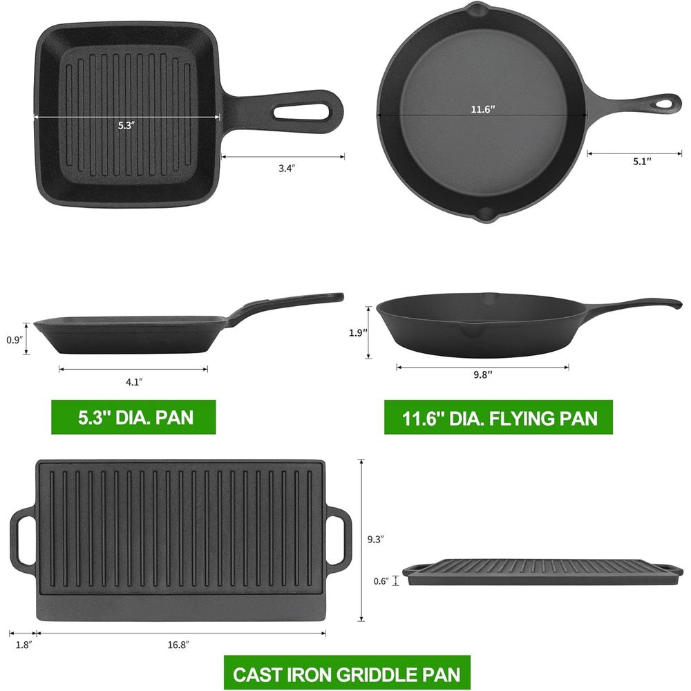 Conjunto de 8 Peças de Panelas - Camping Cooking Dutch Oven avaliação e preço