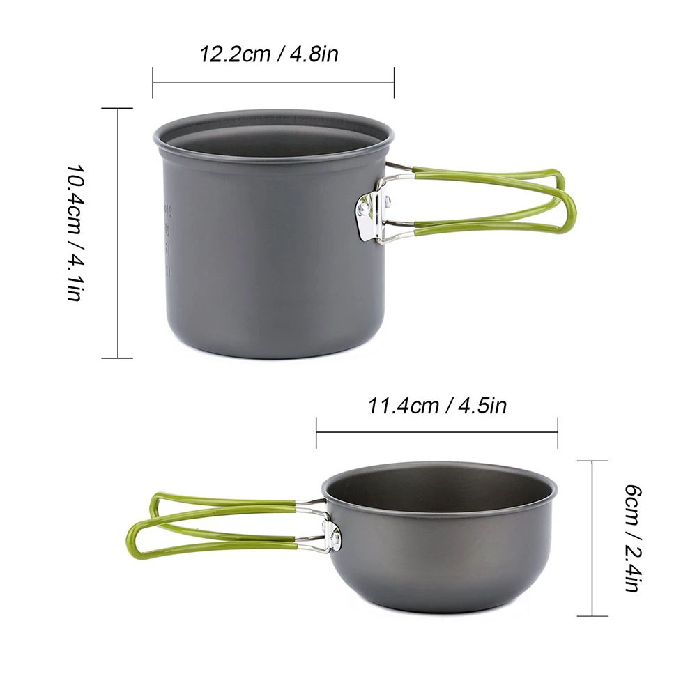 Kit de panelas de acampamento  - Camping Cooking Utensil Bag avaliação e preço
