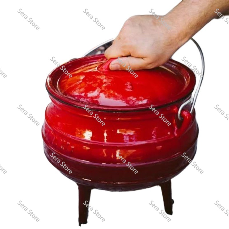Panela de Ferro Fundido Esmalt - Camping Cooking Dutch Oven avaliação e preço